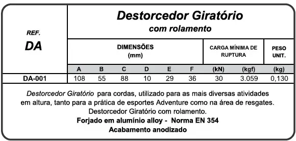 DA - Destorcedor Giratório - DA - MED