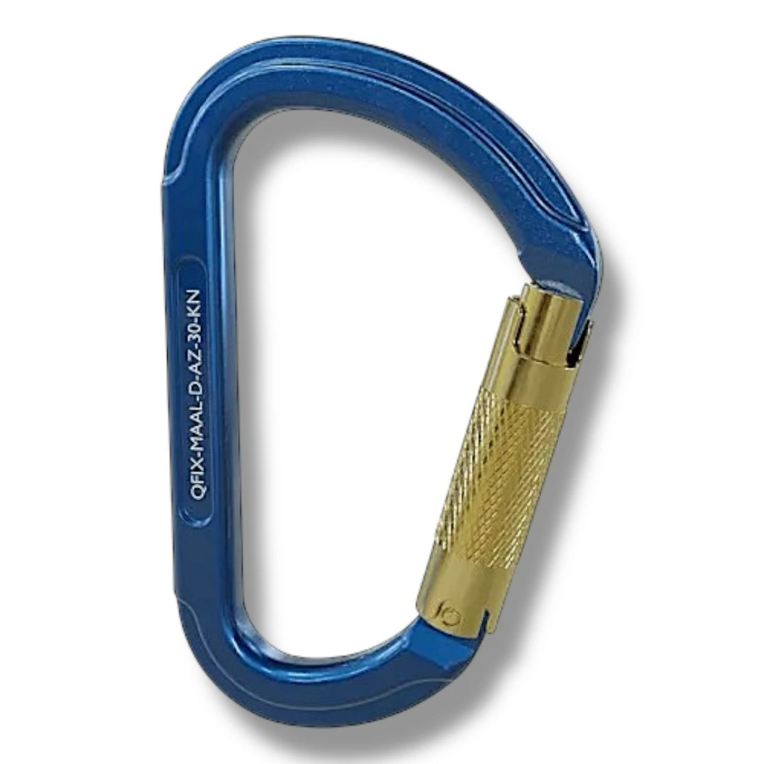 MAAL - Mosquetão Tipo D - Assimétrico - Trava Dupla Automática