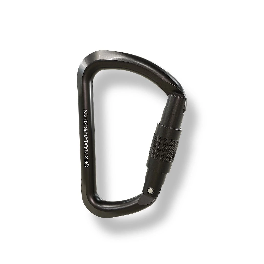 MAAL - Mosquetão Tipo D - Assimétrico - Trava Dupla