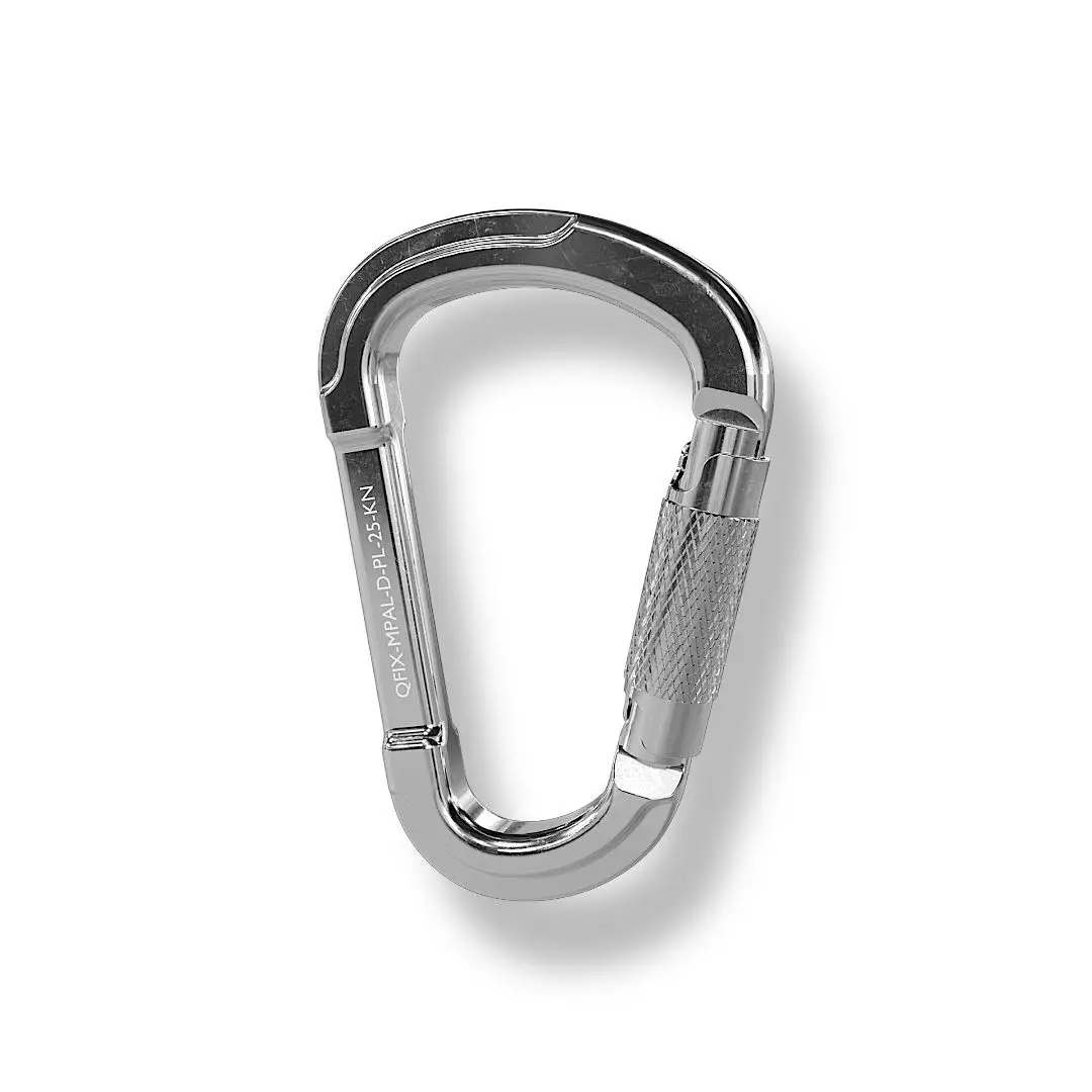 MPAL - Mosquetão Tipo Pera - Assimétrico - Trava Dupla Automática