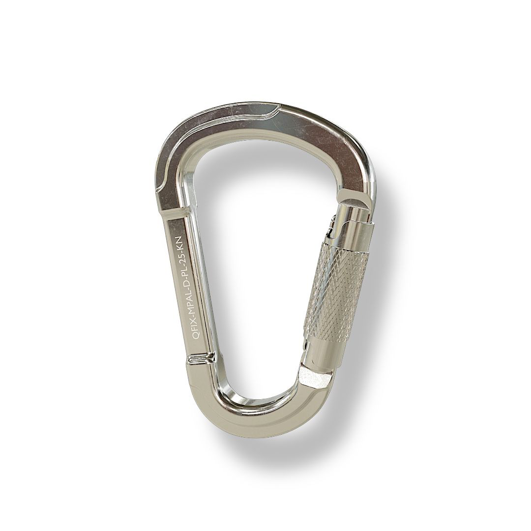 MPAL - Mosquetão Tipo Pera - Assimétrico - Trava Tripla Automática