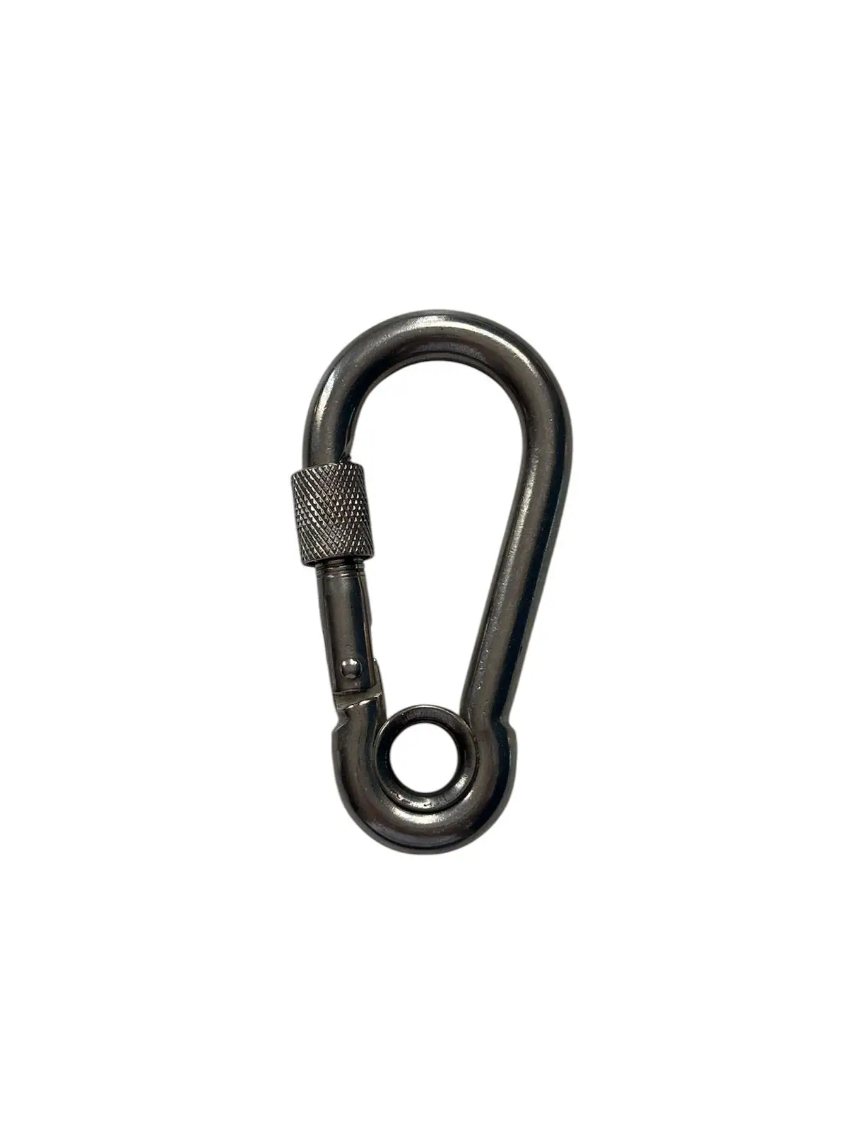 MTRI6 - Mosquetão Inox - Trava Dupla Roscada - AISI 316